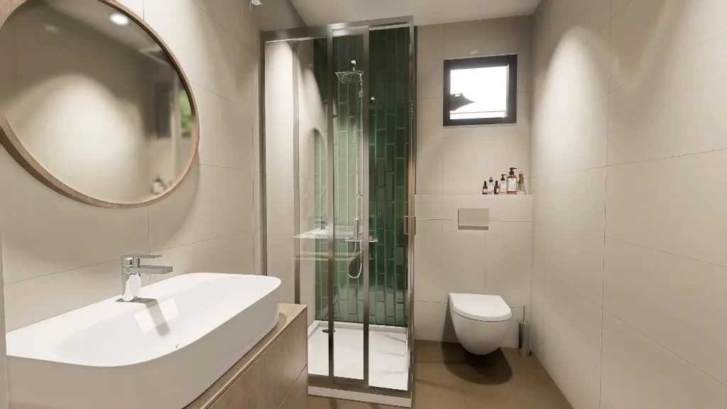 Libera Yakuplu villa modern banyo
